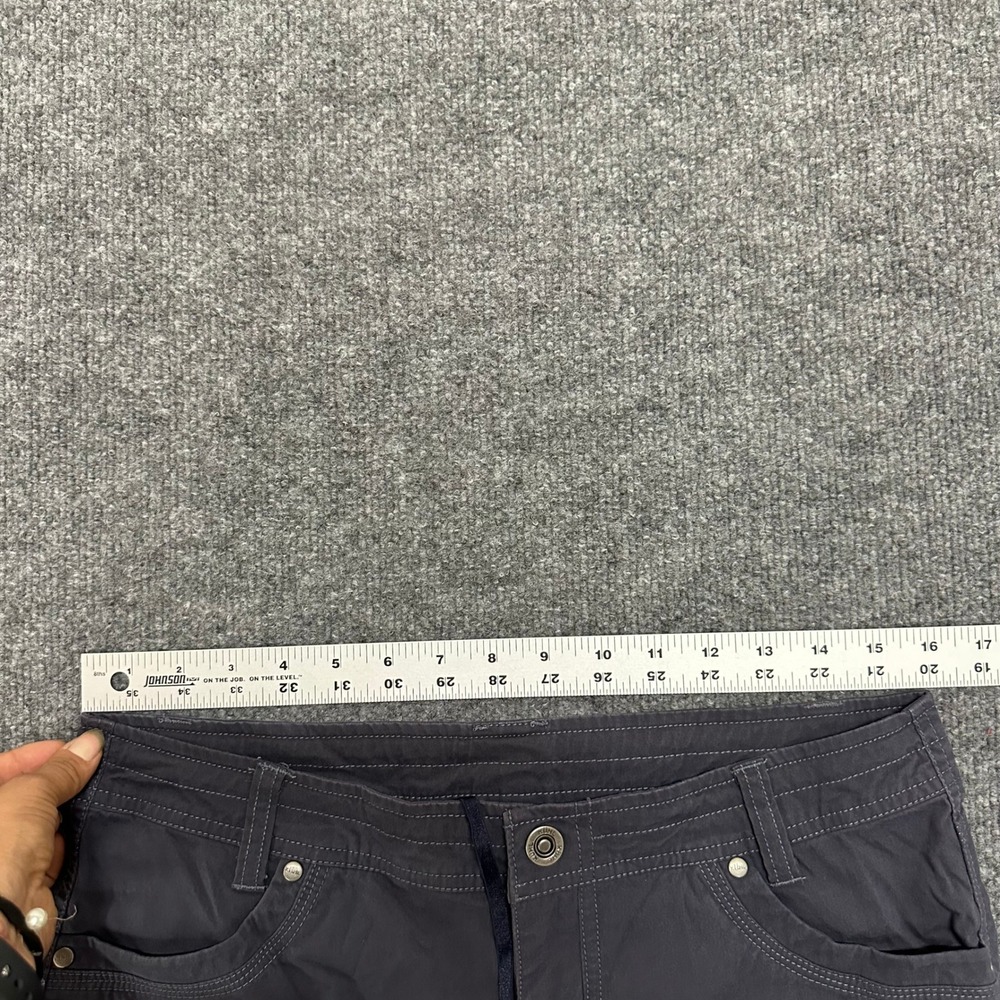 Kuhl Cargo Pants Womens Size 10 Reg Charcoal Grey Hiking Outdoor Utility Casual - Picture 7 of 9